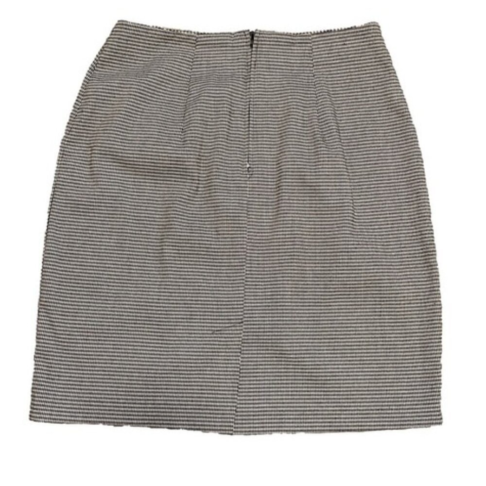 Vintage Gingham Pencil Mini Skirt A Line Women’s 10 Designer Old Money Preppy